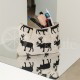 Colourful half-linen cosmetic bag "Moose"